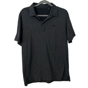 Black Travis Matthew Top Shirt Golf Polo Athletic Design Men’s Size Large Fit!